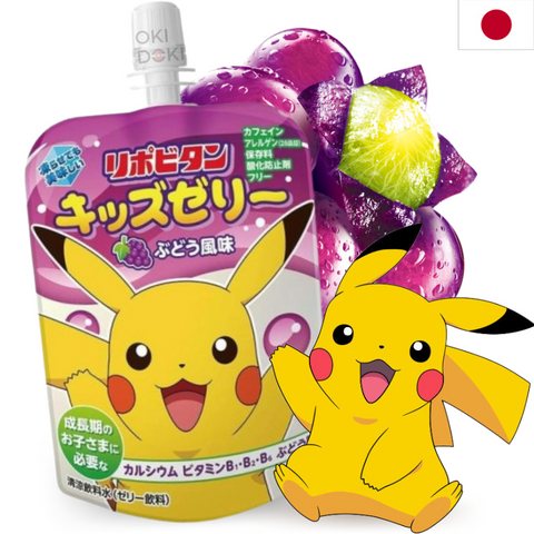 Taisho Grape Flavored Jelly Drink Pokemon Edition 125g