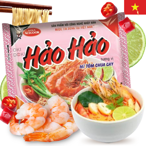 ACECOOK Hao Hao Fideos Inst. con Sopa Agripicante y Gambas 77g