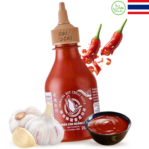Molho de pimenta Sriracha Flying Goose com alho 200ml