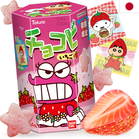 Tohato Shin Chan Chocobi Galletas Sabor Fresa 18g