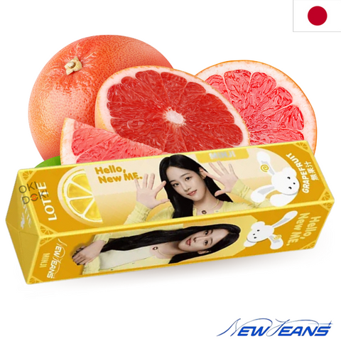 Lotte Newjeans Grapefruit Smaak Kauwgom 9 stuks 24g (Willekeurig Ontwerp)