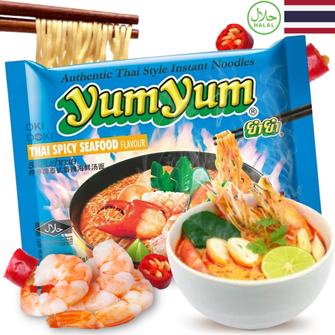 Yum Yum Fideos Sabor Mariscos Picantes Estilo Tailandés 70g