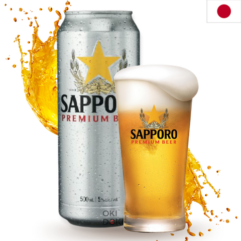 Sapporo Cerveza Premium Alc. 4.7% (Lata) 500ml