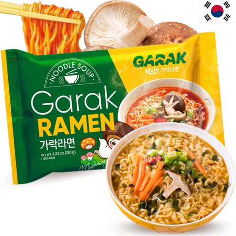 Garak Koreaanse Ramen Noedels Shiitake Paddenstoelen Smaak 120g