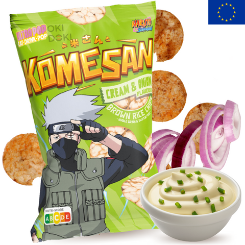 Ultra Pop Naruto Rice Chips Cream and Onion Flavor 60g