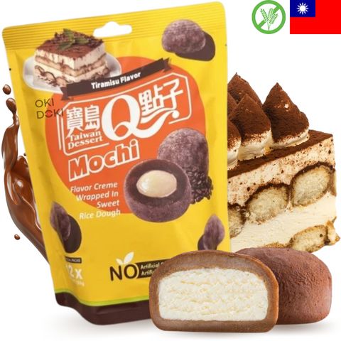 Taiwan Q Mochi con Crema de Tiramisu (sin Gluten) 12uds 180g