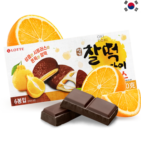 Lotte 巧克力橙味麻薯饼干 180g