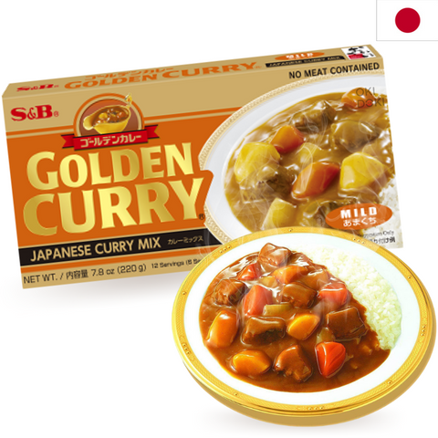 S&B Golden Curry Japonés Mild Vegano Sin Picante 220g