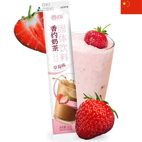 Xy Té con Leche Instantáneo Sabor Fresa 22g