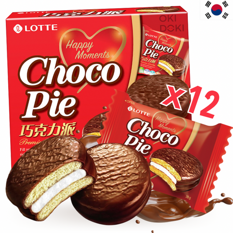 Torta de Chocolate Lotte Original 28g x 12 unidades