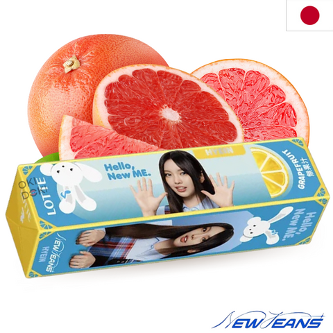 Lotte Newjeans Grapefruit Smaak Kauwgom 9 stuks 24g (Willekeurig Ontwerp)