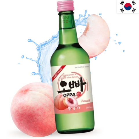 Oppa Soju Coreano Melocotón Alc. 12% 360ml