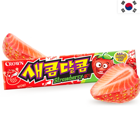 CROWN Sweet and Sour Strawberry Candies 29g