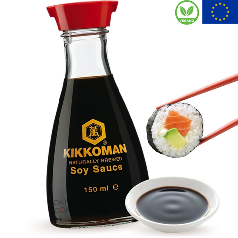 Kikkoman Salsa de Soja con Dispensador Vegano 150ml