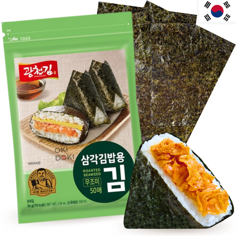 Kwang Cheon Kim Algas Triángulos para Onigiri 18g 15 Hojas
