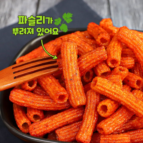 Salgadinhos Tteokbokki Doces e Apimentado Haitai Sindangdong 110g