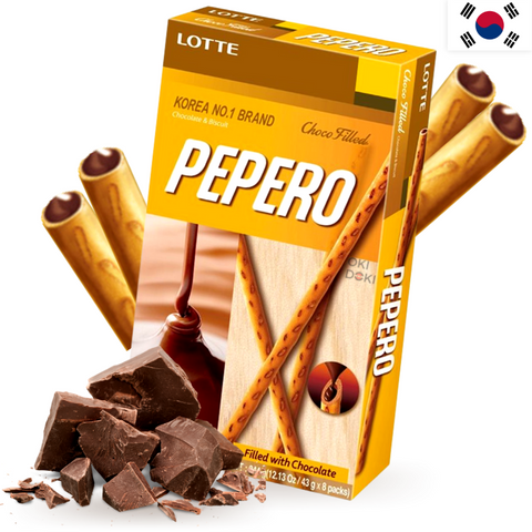 Lotte Pepero Rellenos de Chocolate 45g