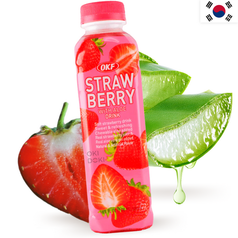 OKF Strawberry Drink with Aloe Vera 500ml