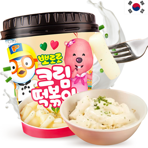 Pororo Tteokbokki Coreano Sabor Creamy Crema Sin Picante 110g
