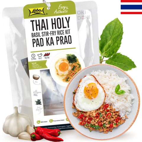Lobo Todo en Uno Cooking Kit de Pad Ka Prao Arroz Holy Basil 322g