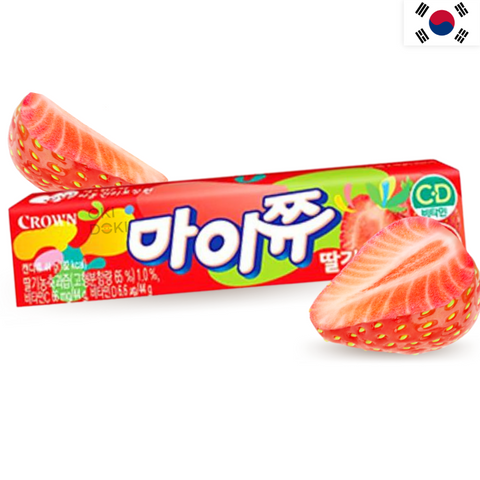 CROWN My Chew Aardbeien Snoepjes 44g