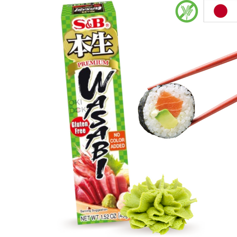 S&B Wasabi en Tubo Premium Sin Gluten 43g