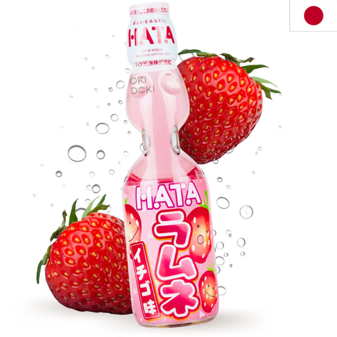 Hata Kosen Ramune Japanese Strawberry 200ml