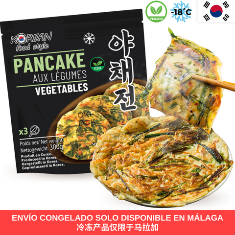 Kfs Korean Pancake Panqueque Coreano con Veduras y Cebolleta (Vegano) 100g X 3uds