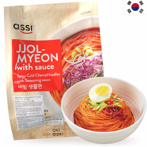 ASSI Bibim Jjolmyeon Coreano Fideos Fríos con Salsa para 2 420g