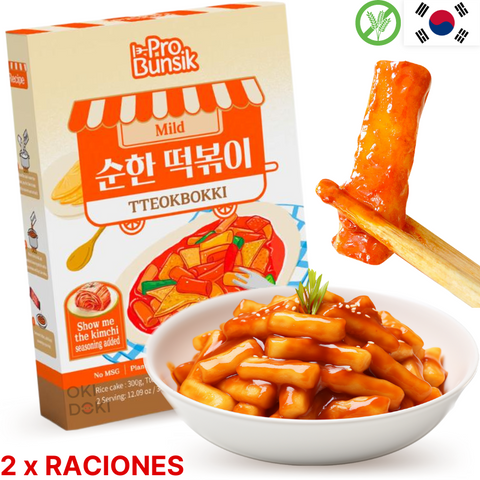 Pro Bunsik Tteokbokki Original Sin Picante/gluten (con Condimento Kimchi) 343g