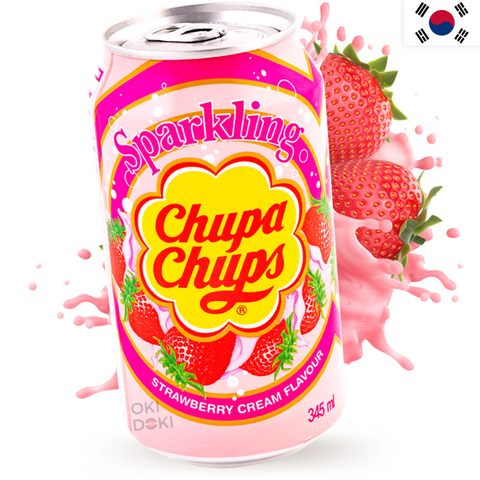 CHUPA CHUPS Strawberry Cream Soda 345ml