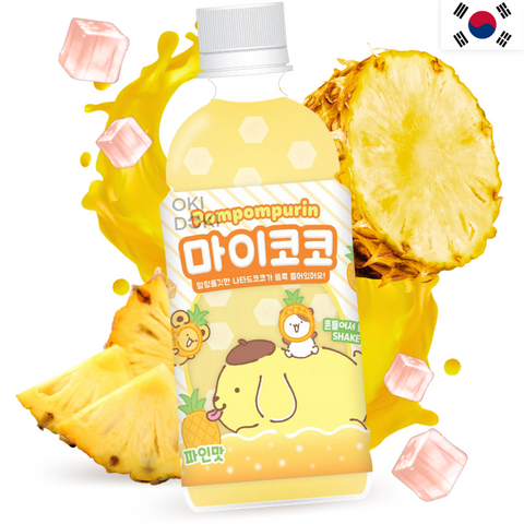 Sanrio Pompompurin Bebida de Piña con Gelatina 340ml