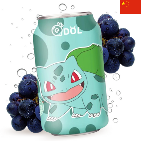 QDOL 3.0 Pokemon Bulbasaur Soda Grape Flavor 330ml