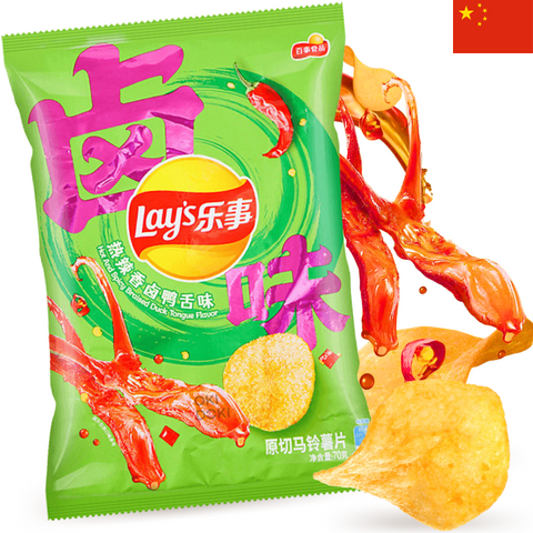 Lay's Spicy Braised Duck Tongue Flavored Potatoes 70g