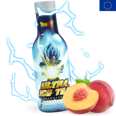 Dragon Ball Vegeta Ultra Ice Tea Peach Iced Tea Glutenvrij Veganistisch 500ml