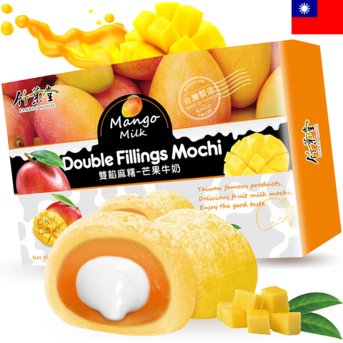 BAMBOO HOUSE Dubbel Gevulde Mochi Mango Smaak 180g