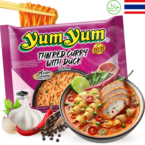 Yum Yum Fideos con Curry Rojo y Pato 60g
