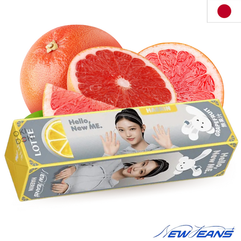 Lotte Newjeans Grapefruit Smaak Kauwgom 9 stuks 24g (Willekeurig Ontwerp)