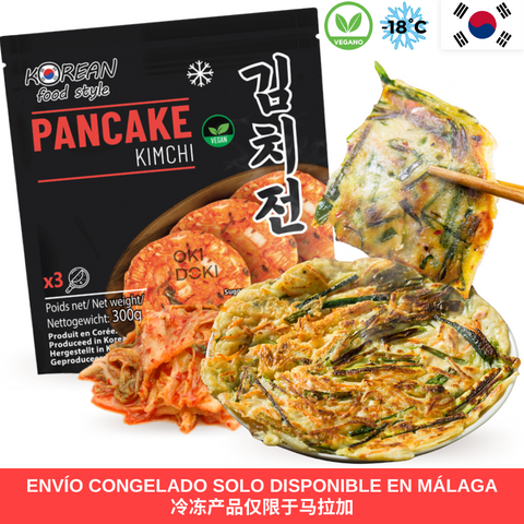 Kfs Korean Pancake Panqueque Coreano con Kimchi (Vegano) 100g X 3uds