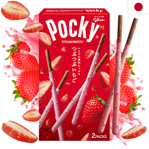 Pocky Japones Tubutubu Strawberry Fresa 2 Paquetes 75g