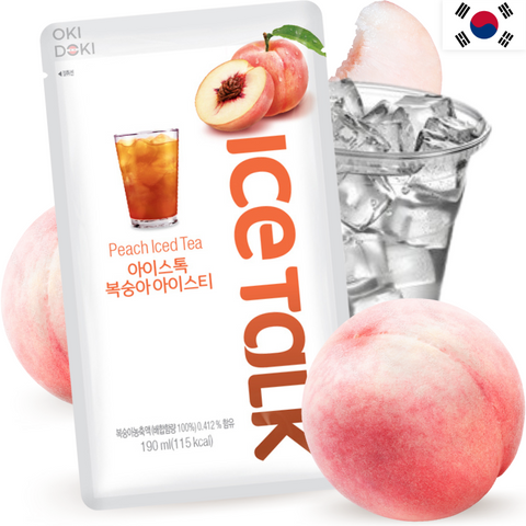 Chá gelado coreano de pêssego Prom Ice Talk 230ml