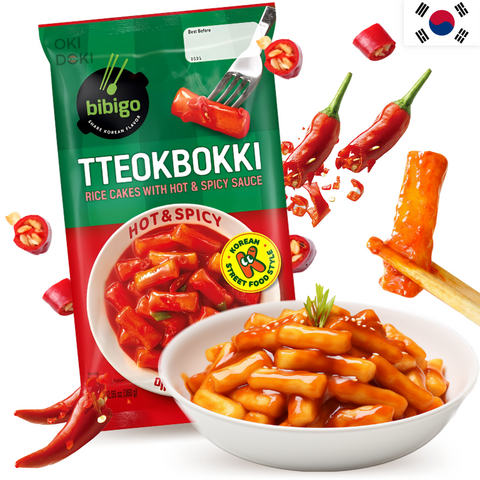CJ BIBIGO Tteokbokki Coreano con Salsa Picante Para 2 360g