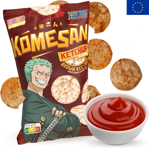 Komesan Chips de Arroz Sabor Ketchup Edición One Piece Zoro 60g