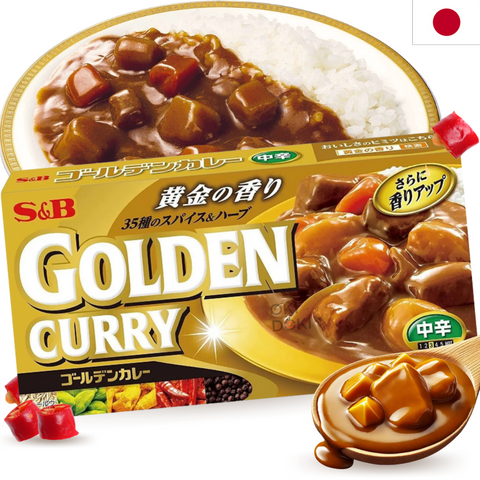 S&B Golden Curry Japonés M-hot Poco Picante 198g