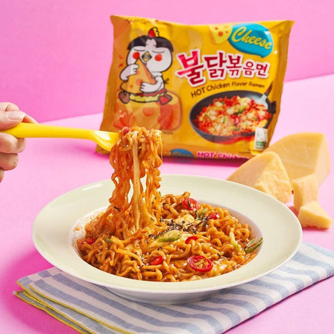 Samyang Buldak Ramen Hot Chicken Queso Picante 140g x 5uds