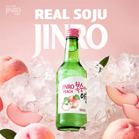 Jinro Soju Perzik Alc. 13% 360 ml