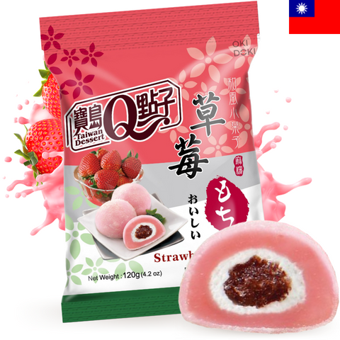 Taiwan Q Mochi Sabor Fresa 120g