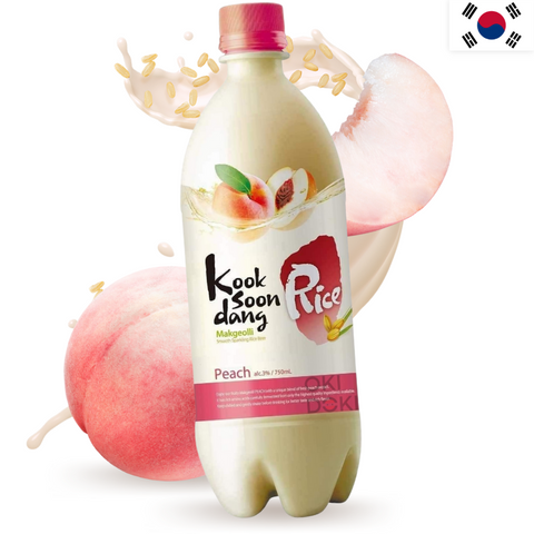 Kooksoondang Melocoton Peach Vino Arroz Makgeolli Alc. 3% 750ml