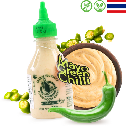 Flying Goose Sriracha Mayo Chile Verde Sin Gluten Vegano 200ml