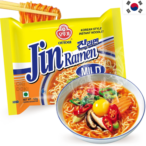 Ottogi Ramyun Jin Ramen Mild Suave Poco Picante 120g